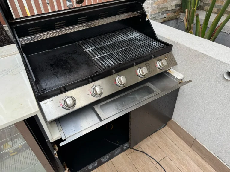 Beefeater BBQ after professional cleaning at a Clovelly outdoor kitchen